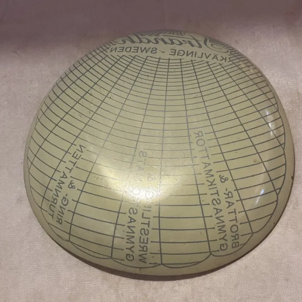 Strandh Kavlinge Sweden Advertising Dish Makers of Wrestling Mats Glass Dish MCM